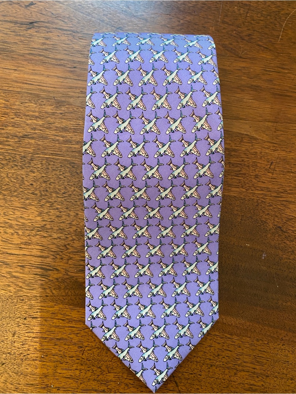 Vineyard Vines men’s silk purple redbone tie